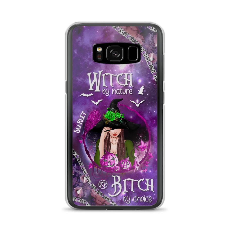Custom Personalized Stick My Broom Witch Phone Case - Halloween Gift Idea - Case For iPhone And Samsung - Witch By Nature