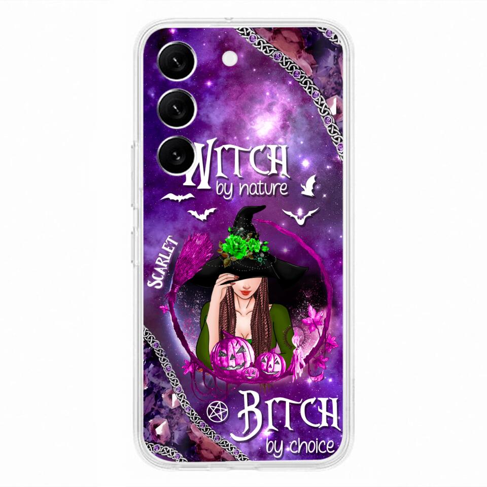 Custom Personalized Stick My Broom Witch Phone Case - Halloween Gift Idea - Case For iPhone And Samsung - Witch By Nature