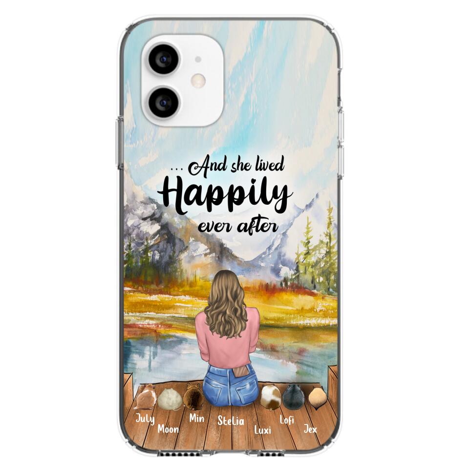 Custom Personalized Pet Phone Case - Gifts For Pet Lovers With 6 Pets - Case for Iphone and  Samsung