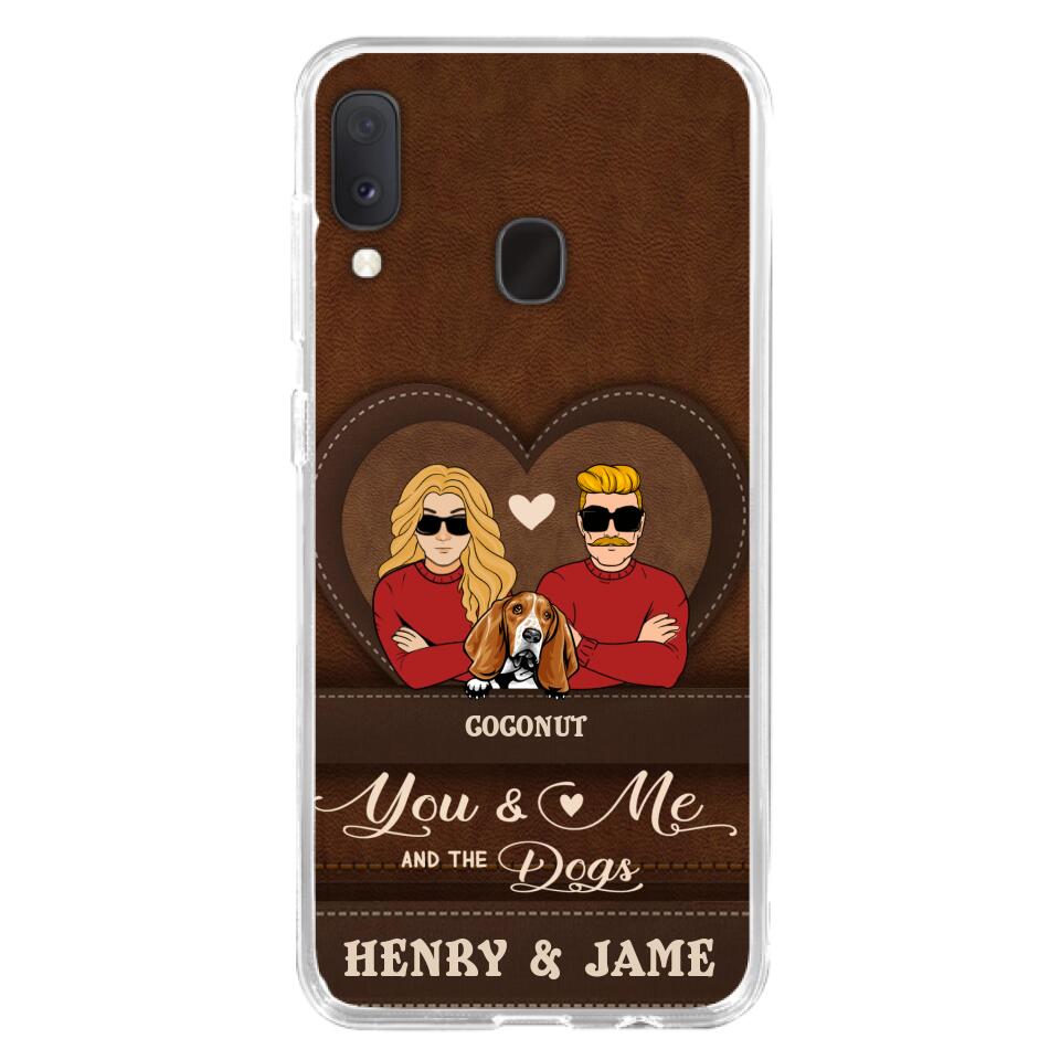 Personalized You & Me And The Dogs Phone Case - Up to 5 Dogs - Valentine's Day Gift Idea For Couple/ Dog Lover - Case For iPhone And Samsung