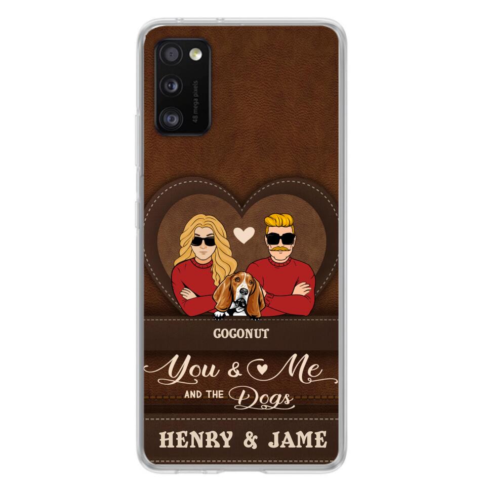 Personalized You & Me And The Dogs Phone Case - Up to 5 Dogs - Valentine's Day Gift Idea For Couple/ Dog Lover - Case For iPhone And Samsung