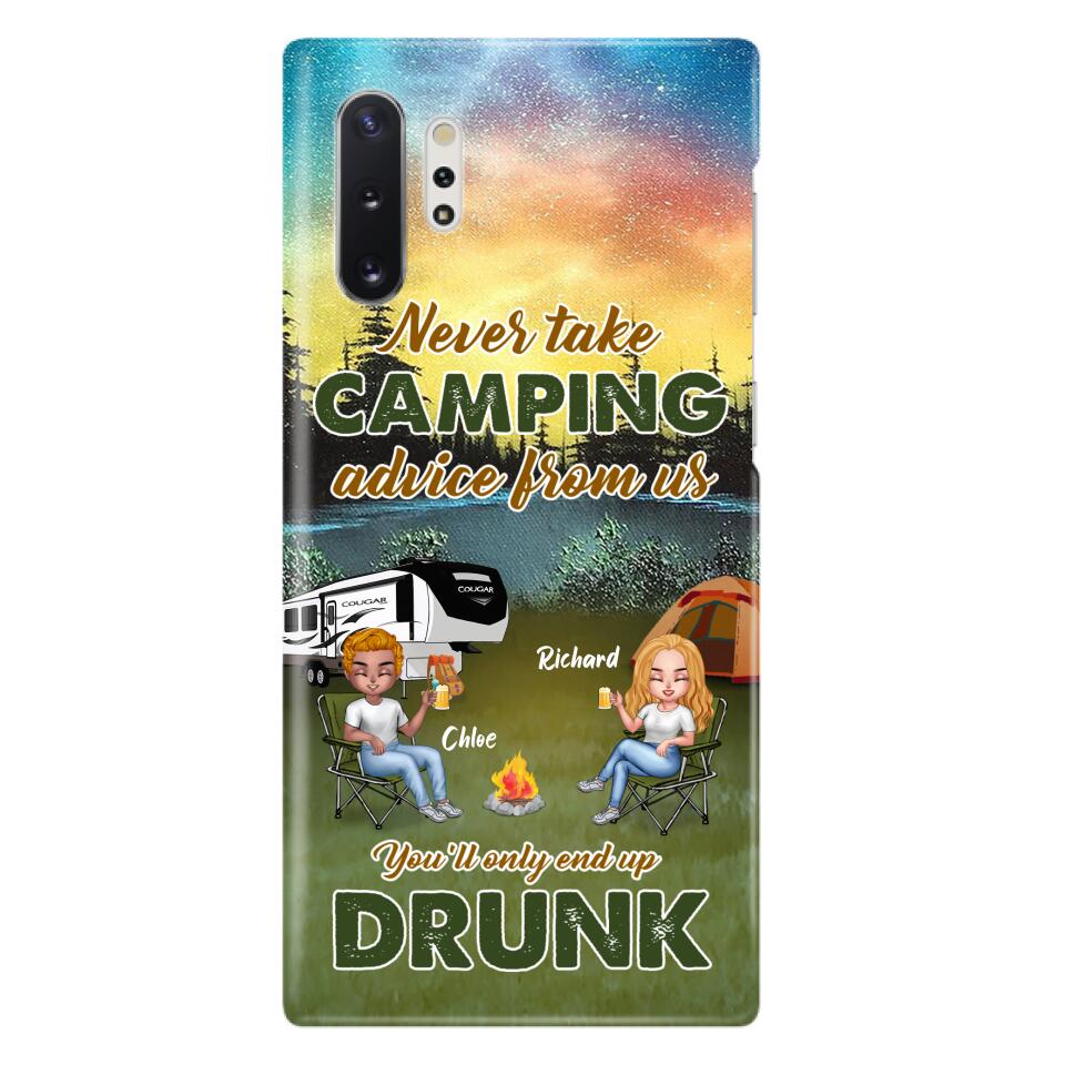 Personalized Camping Friend Phone Case - Up to 7 People - Gift Idea For Camping Friends - We're Like A Really Small Gang - Case For iPhone And Samsung