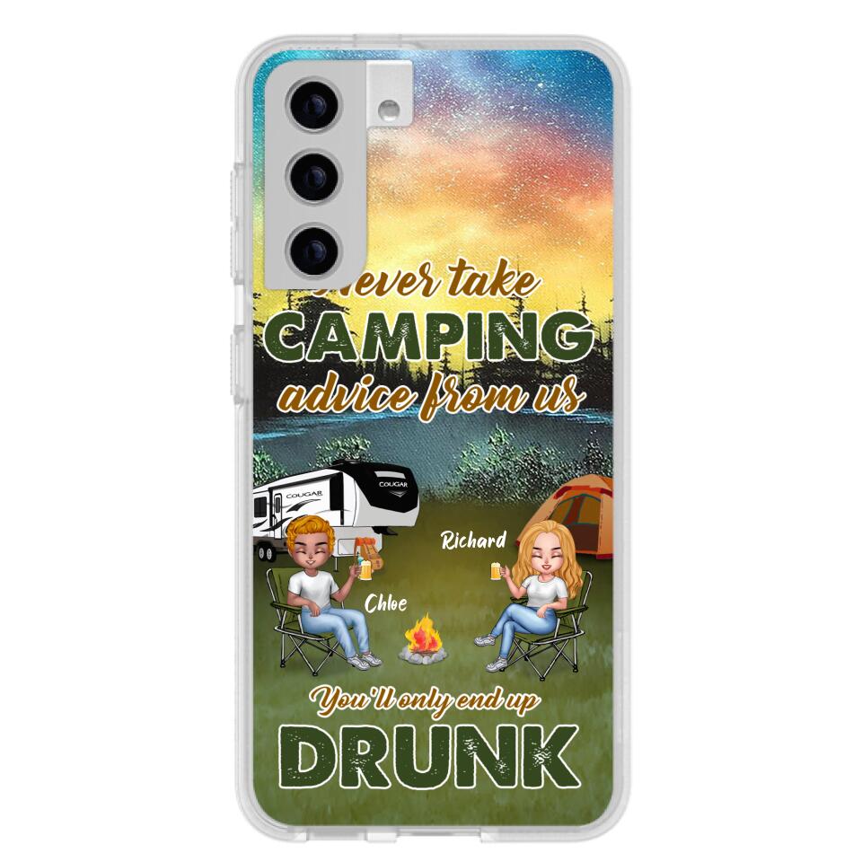 Personalized Camping Friend Phone Case - Up to 7 People - Gift Idea For Camping Friends - We're Like A Really Small Gang - Case For iPhone And Samsung