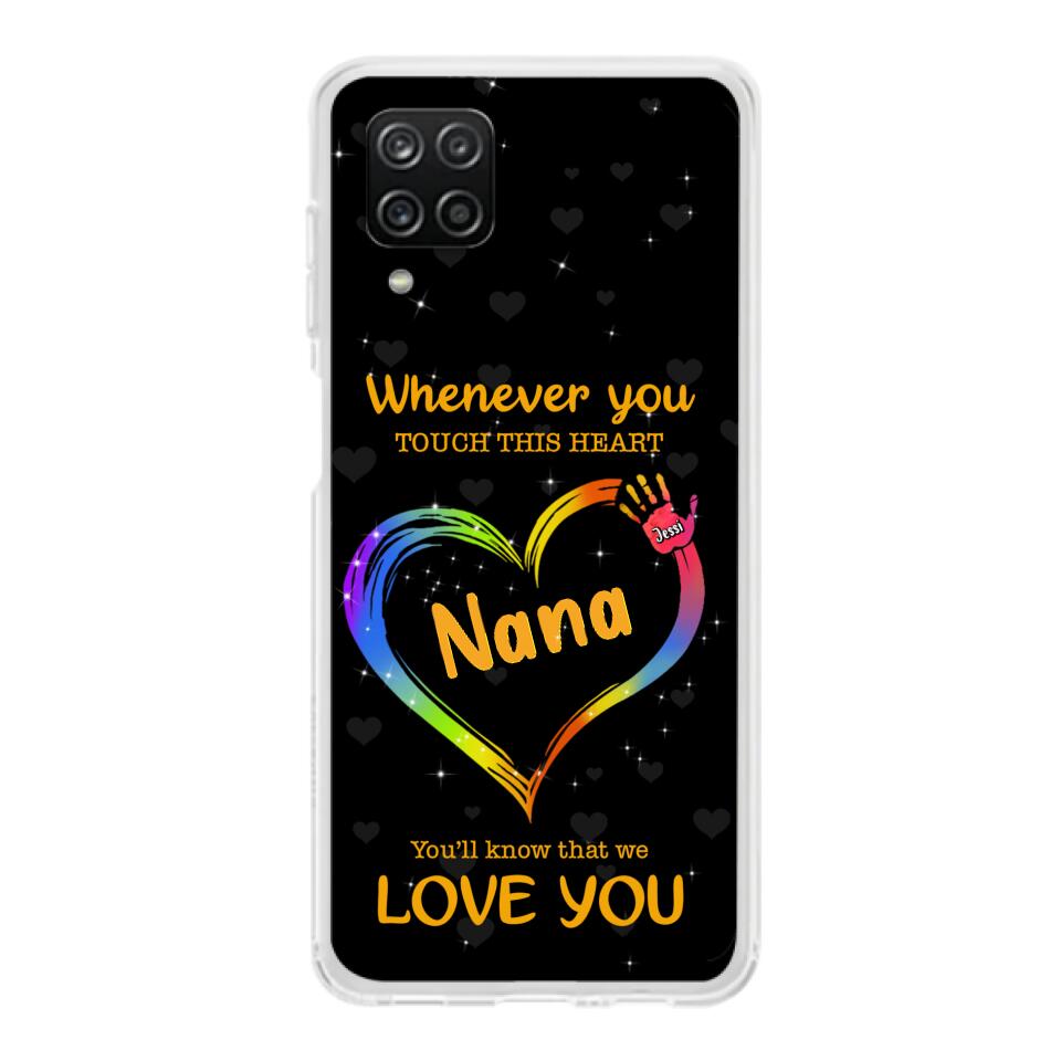 Personalized Phone Case - Whenever You Touch This Heart, You'll Know That We Love You - Case For Iphone and Samsung