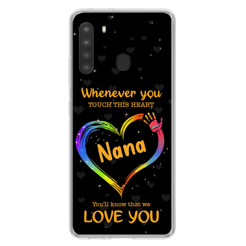 Personalized Phone Case - Whenever You Touch This Heart, You'll Know That We Love You - Case For Iphone and Samsung