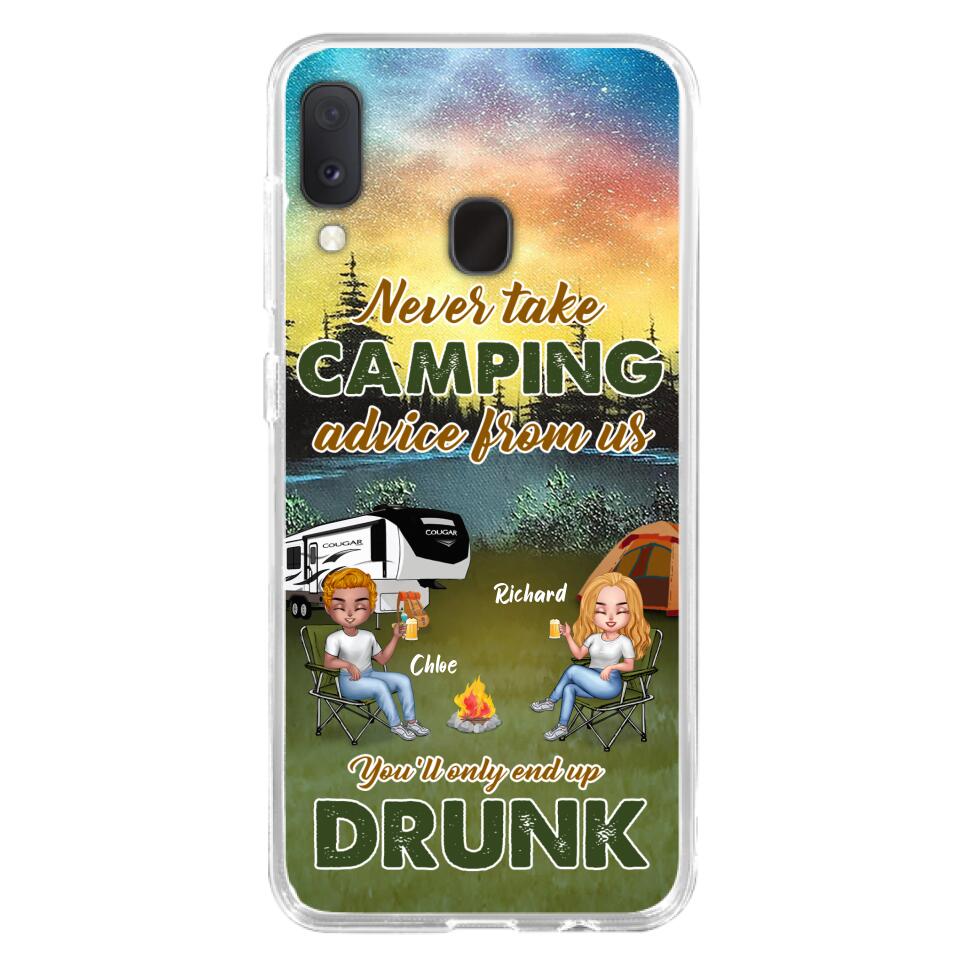 Personalized Camping Friend Phone Case - Up to 7 People - Gift Idea For Camping Friends - We're Like A Really Small Gang - Case For iPhone And Samsung