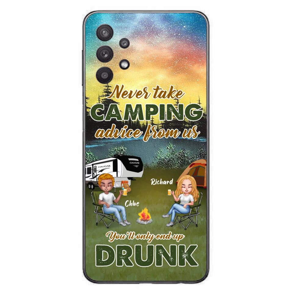 Personalized Camping Friend Phone Case - Up to 7 People - Gift Idea For Camping Friends - We're Like A Really Small Gang - Case For iPhone And Samsung