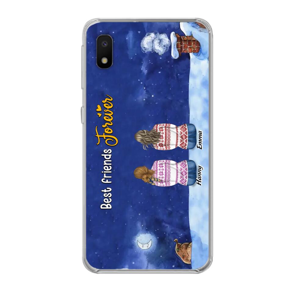 Personalized Christmas Sisters Phone Case - Christmas Gift Idea For Friends/Sisters - Up to 12 People - Best Friends Forever - Case For iPhone And Samsung