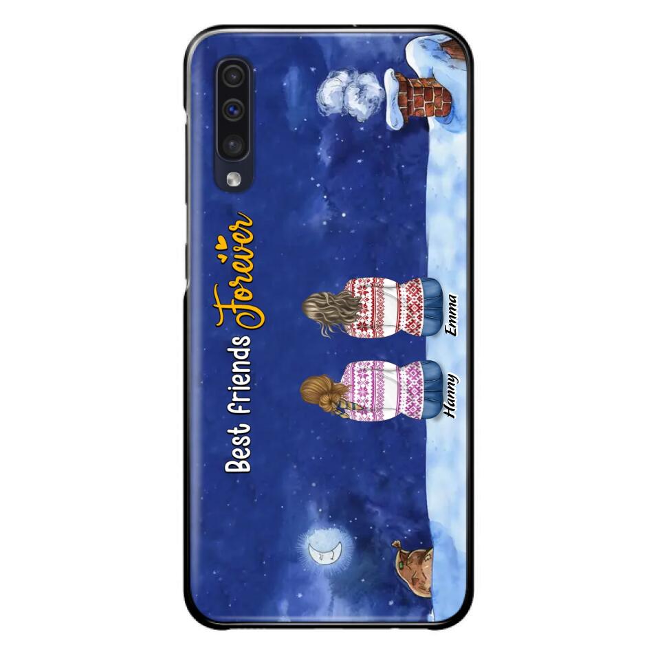 Personalized Christmas Sisters Phone Case - Christmas Gift Idea For Friends/Sisters - Up to 12 People - Best Friends Forever - Case For iPhone And Samsung