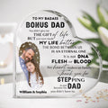 Custom To My Badass Acrylic Plaque - Best Gift Idea For Stepdad - Upload Photo - You Sure Made My Life Better