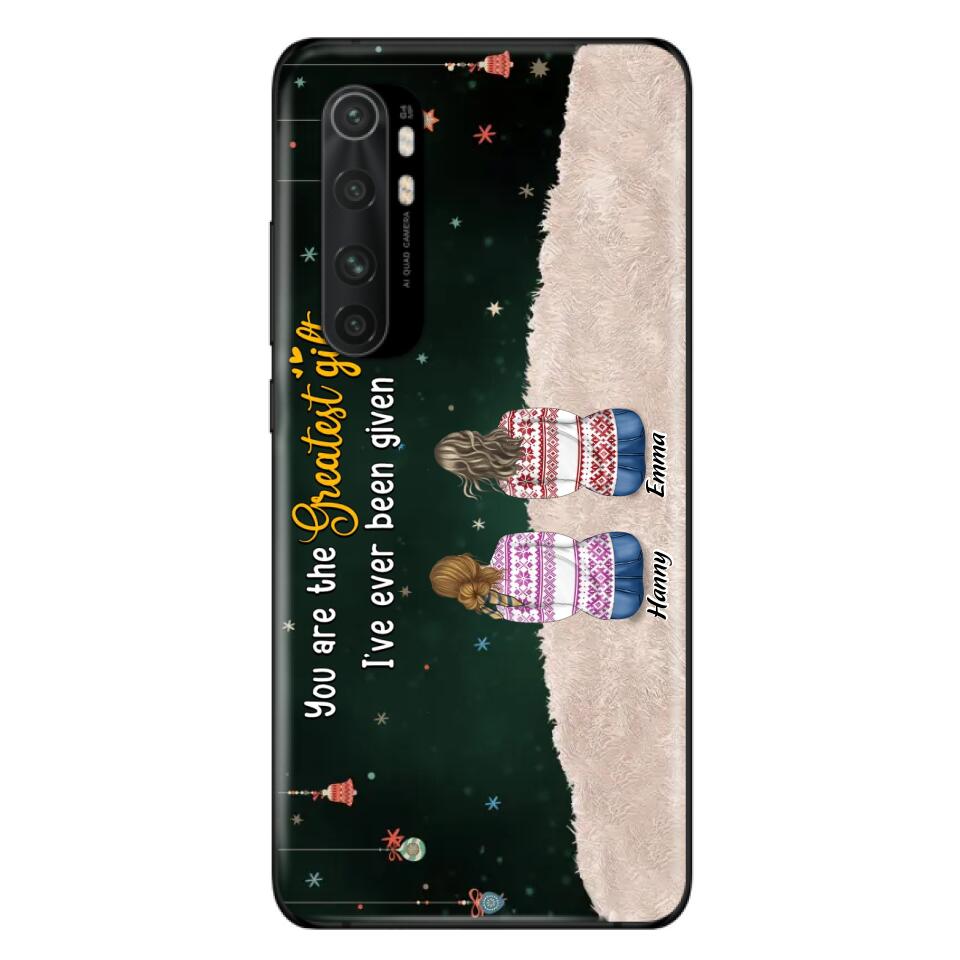 Personalized Christmas Friends Phone Case - Christmas Gift Idea For Friends/Sisters - Up to 12 People - You Are The Greatest Gift I've Ever Been Given - Case For Xiaomi, Oppo And Huawei