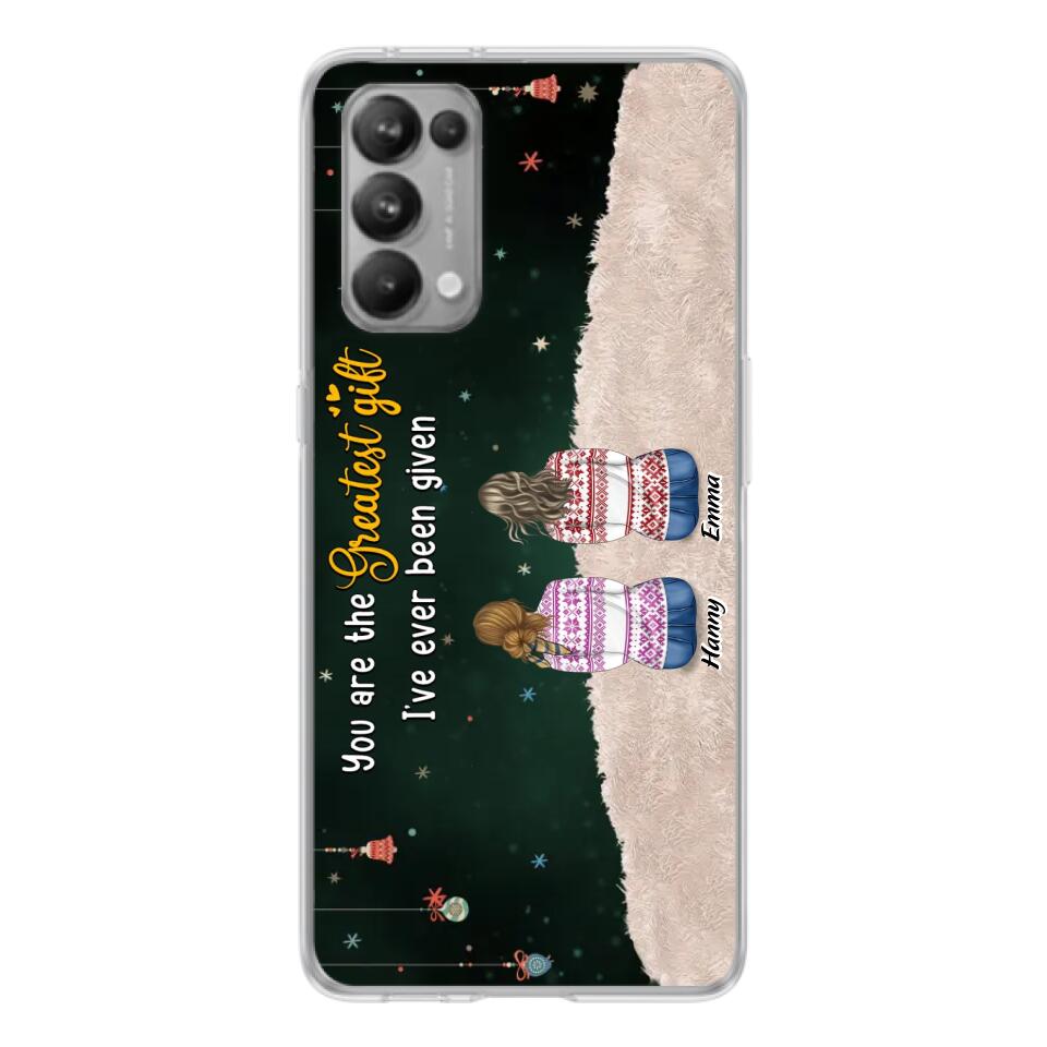 Personalized Christmas Friends Phone Case - Christmas Gift Idea For Friends/Sisters - Up to 12 People - You Are The Greatest Gift I've Ever Been Given - Case For Xiaomi, Oppo And Huawei