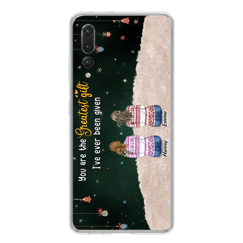 Personalized Christmas Friends Phone Case - Christmas Gift Idea For Friends/Sisters - Up to 12 People - You Are The Greatest Gift I've Ever Been Given - Case For Xiaomi, Oppo And Huawei