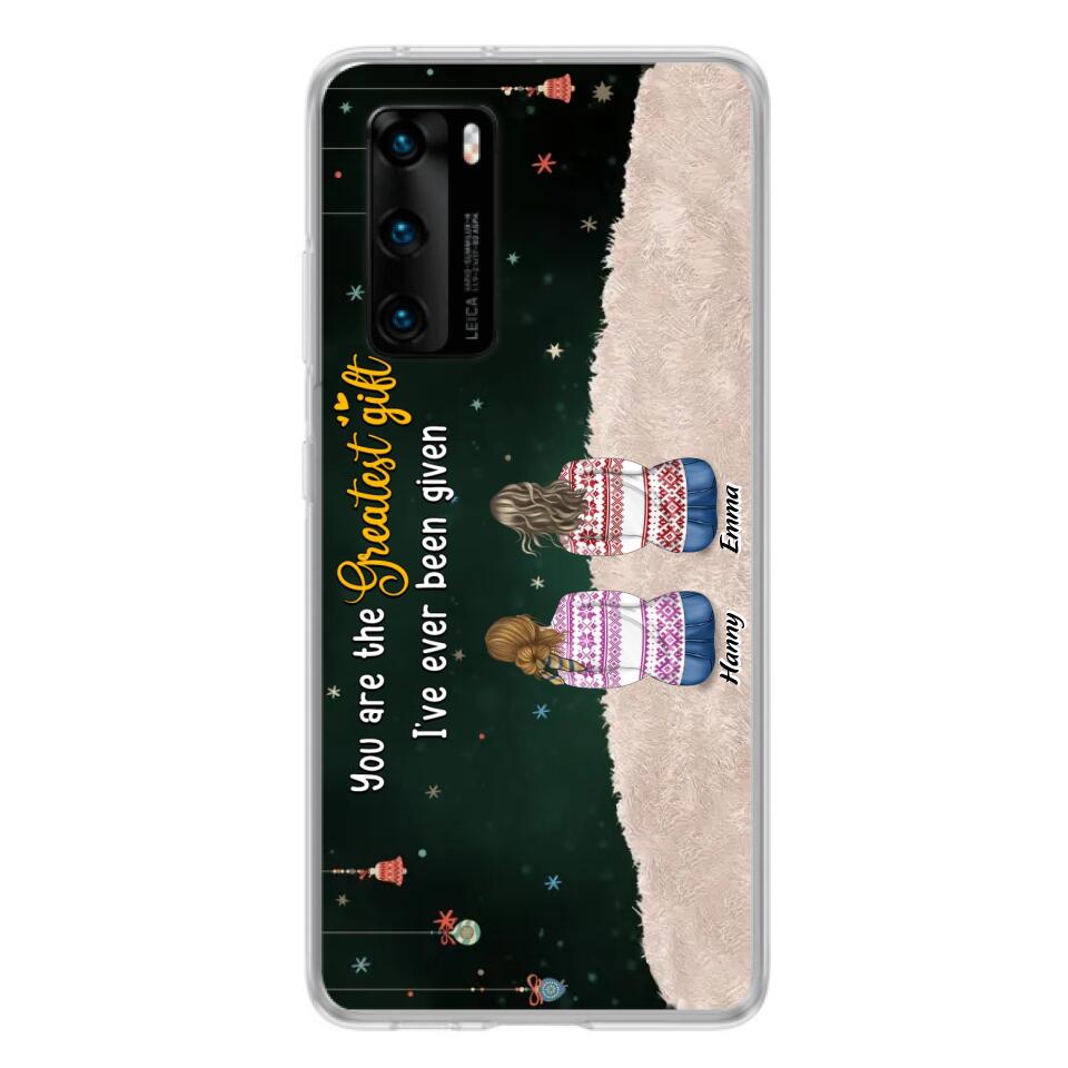 Personalized Christmas Friends Phone Case - Christmas Gift Idea For Friends/Sisters - Up to 12 People - You Are The Greatest Gift I've Ever Been Given - Case For Xiaomi, Oppo And Huawei