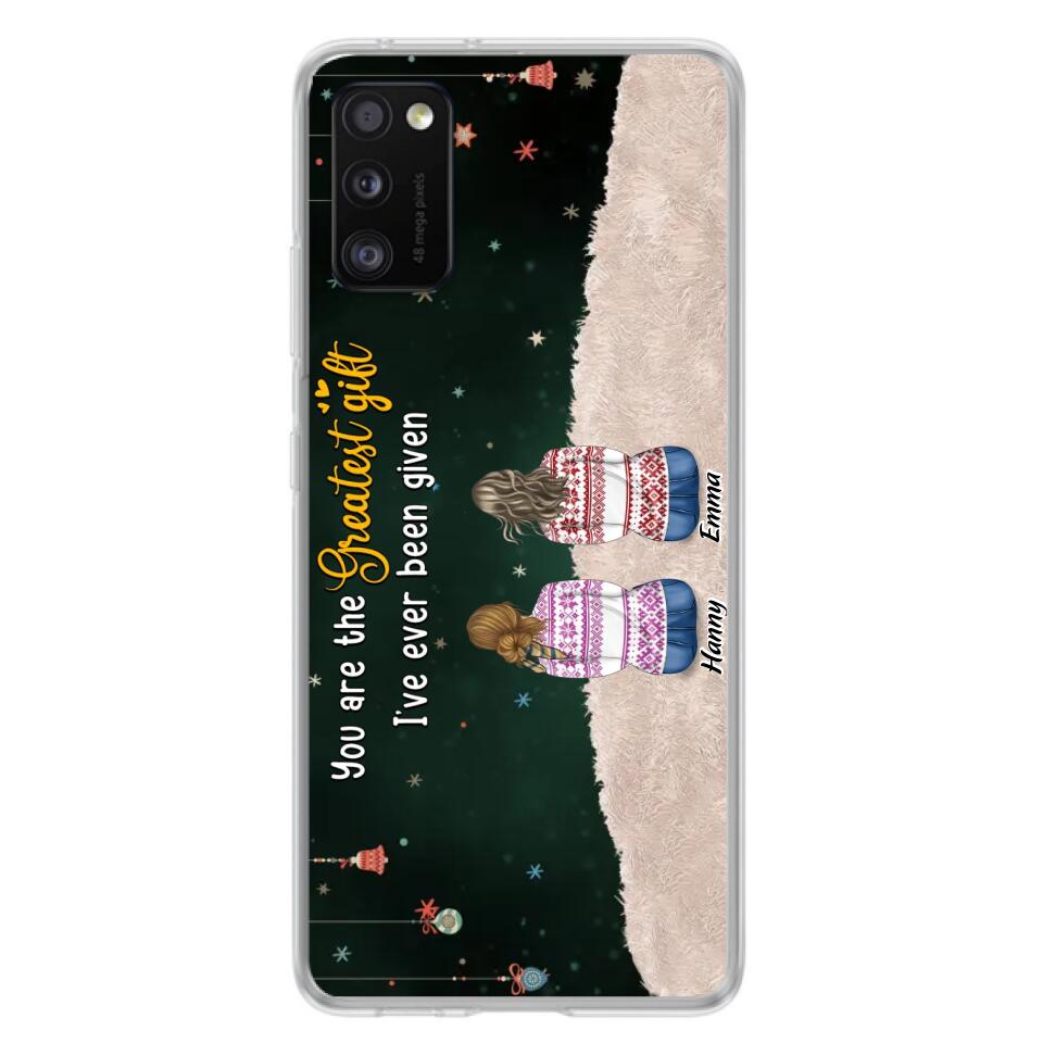 Personalized Christmas Friends Phone Case - Christmas Gift Idea For Friends/Sisters - Up to 12 People - You Are The Greatest Gift I've Ever Been Given - Case For iPhone And Samsung