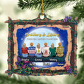 Personalized Siblings Wooden Ornament - Up to 6 People - Christmas Gift Idea For Brothers/Sisters/Family - Brothers & Sisters Forever Linked Together