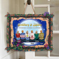 Personalized Siblings Wooden Sign - Up to 6 People - Christmas Gift Idea For Brothers/Sisters/Family - Brothers & Sisters Forever Linked Together
