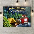 Personalized Camping Christmas Couple Horizontal Canvas - Christmas Gift Idea For Couple - Making Memories One Campsite At A Time
