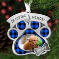 Personalized In Loving Memory Aluminum Ornament - Memorial Gift Idea For Christmas - Upload Dog Photo