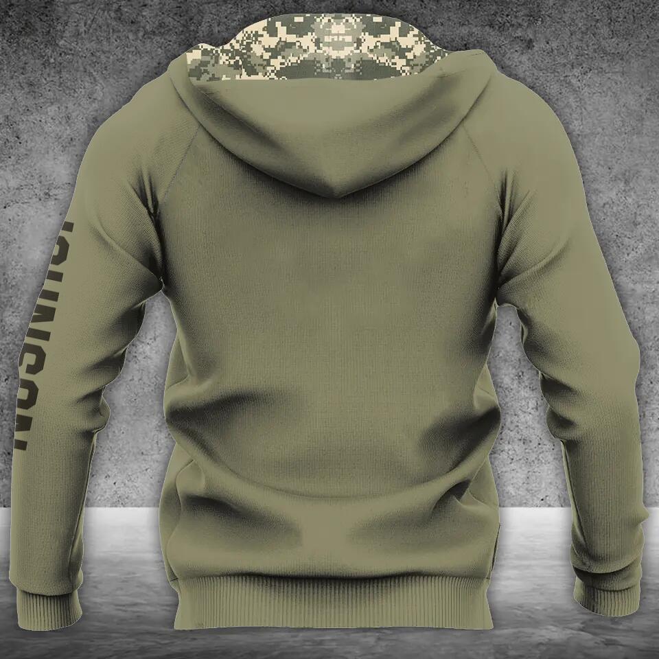 Personalized Veteran Double-Sided Printed Hoodie - Gift Idea For Veteran - I Was There Sometimes I Still Am