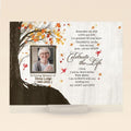 Personalized Memorial Horizontal Acrylic Plaque - Upload Mom Photo - Remember Me With Love and Joy, Let Gratitude Fill Your Heart