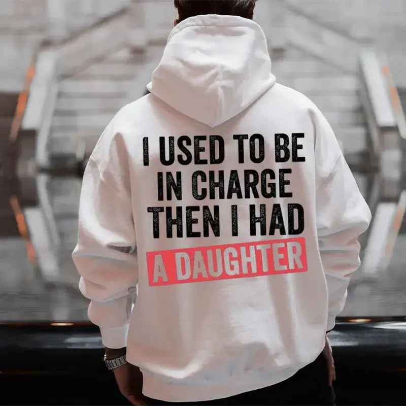 Retro Girl Dad "In Charge" Hoodie – Vintage Relatable Fatherhood Pullover
