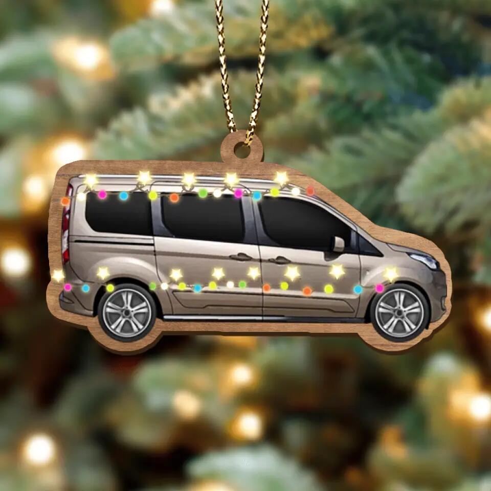 Personalized Camping Xmas Wooden Ornament - Christmas Gift Idea For Camping Lover/Christmas Decoration Gift