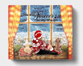 Personalized Hugging Couple Xmas Horizontal Canvas - Couple With Up to 2 Pets - Best Gift For Christmas - You Will Forever Be My Always - EWFNOK