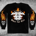 Personalized Biker Double-Sided Printed Long Sleeve T-Shirt - Gift Idea For Bikers - Biker For Life