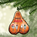 Personalized Christmas Wooden Ornament - Gift Idea For Christmas with up to 4 Sperms - Jingle Balls
