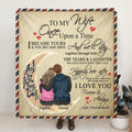 Personalized Couple Fleece Throw Blanket/Quilt - Best Gift Idea For Wife - To My Wife, I Love You Forever & Always