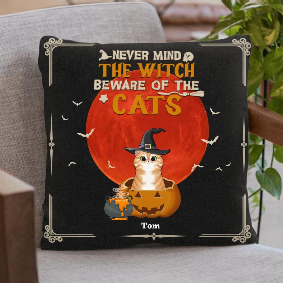 Personalized Halloween Cats Pillow Cover/Cushion Cover - Up to 5 Cats - Best Gift For Cat Lovers - 3QH5BH