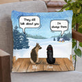Personalized Dog Horse Pillow Cover - Up to 5 Pets - Xmas Gift For Dog/Horse Lover