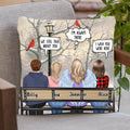 Personalized Memorial Family Pillow Cover/Cushion Cover - Daughters/Sons With Mom/Dad - Memorial Gift For Family Members - We Still Talk About You