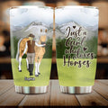 Personalized Horse Girl Tumbler - Gift Idea For Horse Lovers/Owners - Just A Girl Who Loves Horses