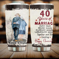 Personalized Couple Anniversary Tumbler - Gifts Idea For Wedding Anniversary - Together And Still Counting