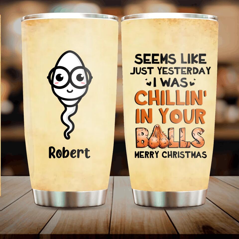 Personalized Father Tumbler - Up to 7 Children - Gift Idea for Father - Merry Christmas
