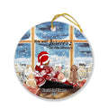 Personalized Hugging Couple Xmas Ornament - Couple With Up to 2 Pets - Best Gift For Christmas - You Will Forever Be My Always - EWFNOK