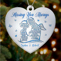 Personalized Couple Ornament - Memorial Gift For Couple - I Miss Your Everything
