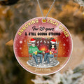 Personalized Christmas Couple Circle Acrylic Ornament - Gift Idea For Couple - Annoying Each Other For 20 Years & Still Going Strong