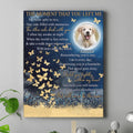 Personalized Memorial Pet Photo Canvas - Memorial Gift Idea For Dog/Cat/Pet Lover - The Moment That You Left Me