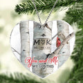 Personalized Christmas Heart Acrylic Ornament - Gift Idea For Couple/Christmas - Custom Name - You and Me Got This