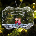Personalized Family Rectangle Acrylic Ornament - Gift Idea For Family - Up To 10 Members - Some Call It Chaos We Call It Family