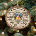 Personalized Christmas Wooden Ornament - Upload Photo - Memorial Gift Idea For Christmas - I'm Right Here In Your Heart