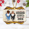 Personalized Bestie Rectangle Wooden Ornament - Christmas Gift Idea For Bestie/Sister - We Are More Than Besties You Are My Accomplice And I Am Your Alibi