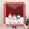 Personalized Grandparents Quilt/Fleece Throw Blanket - Christmas Gift For Grandparents - Up To 20 Grandkids - The Greatest Gifts Of Nana & Papa's Life