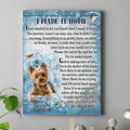 Personalized Memorial Pet Canvas - Upload Photo - Memorial Gift Idea Dog/Cat Lover - I Made It Home