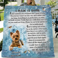 Personalized Memorial Pet Quilt/Fleece Blanket - Upload Photo - Memorial Gift Idea Dog/Cat Lover - I Made It Home