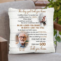 Personalized Memorial Photo Pillow Cover/Quilt/Fleece Blanket - Memorial Gift Idea - The Day God Took You Home