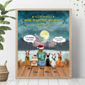 Personalized Christmas Dog Mom Poster - Up to 5 Dogs - Gift Idea For Dog Lover/Dog Mom - Your Wings Were Ready But My Heart Was Not